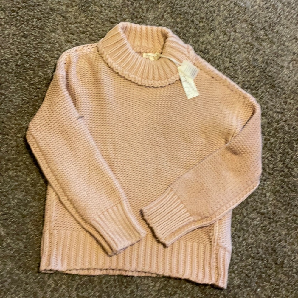 Light tan sweater top size m